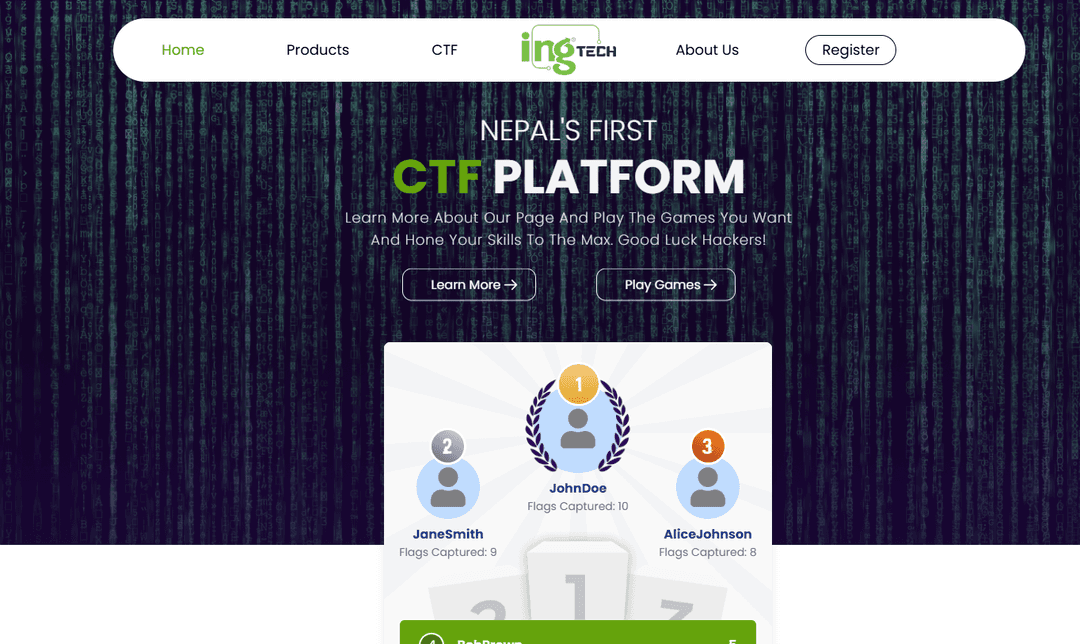 CTF Security Platform